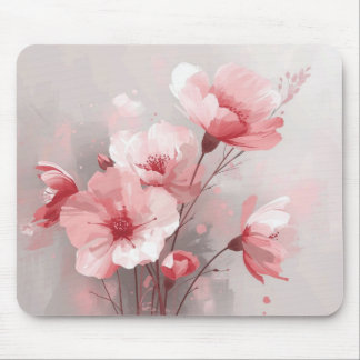 Pink, White, and Gray Florals Musmatta