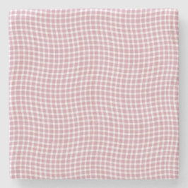Pink White Plaid Checker Seamless Pattern Stenunderlägg
