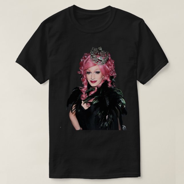 Pink Wig Jinkx Monsoon   T Shirt (Design framsida)