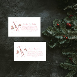 Pink Winter Après Bébé Ski Books For Baby Shower  Tilläggskort