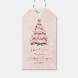 Pink Winter Baby Its Cold Outside Baby Shower Presentetikett