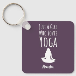 Pink Yoga Gifts For Kids Baby Little Girls Cute Nyckelring