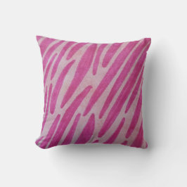 Pink zebra stripes kudde