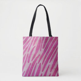 Pink zebra stripes tygkasse