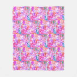 Pinkalicious Abstract Design Fleecefilt