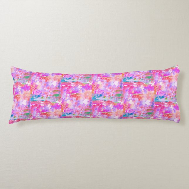 Pinkalicious Abstrakt Heart Design Body Pillow Kroppskudde (Framsidan)