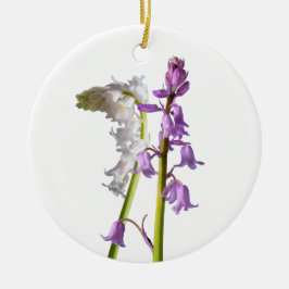 Pinkbells, Whitebells. Julgransprydnad Keramik