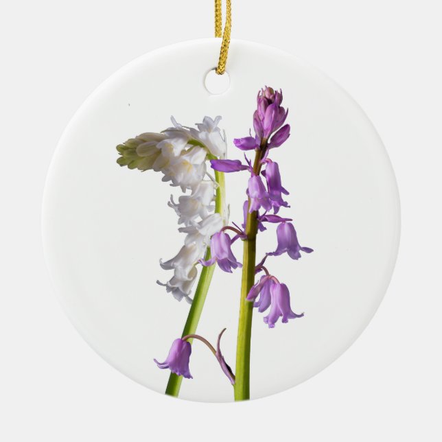 Pinkbells, Whitebells. Julgransprydnad Keramik (Framsidan)