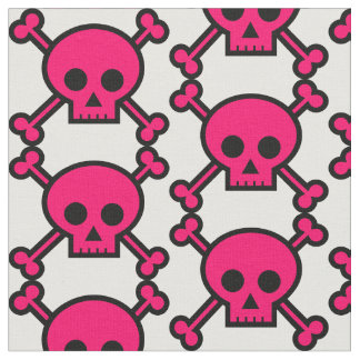 PINKDUGGERY - Shock rosaskalle & Crossbonestyg Tyg