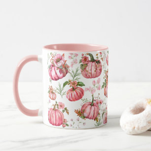 Pinker Pumpor Whimsical Cottagecore Vattenfärg Mugg