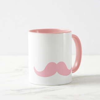Pinkery Mustache Mugg