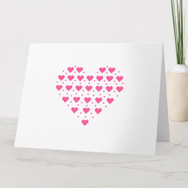 Pinkes hjärta kort (Framsida)