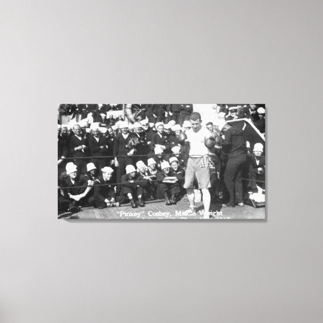 Pinkey Cosbey Hämta Redo för en Boxing Match (Boxi Canvastryck (Framsida)