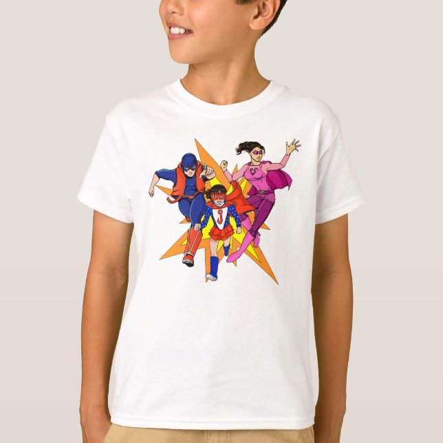 Pinkgirl, The Scone och Jazzy T-shirt (Framsida)