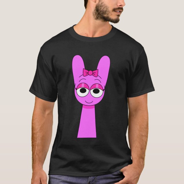 Pinki från Sprunky Pyramixed  Jevin Funbot Simon T Shirt (Framsida)
