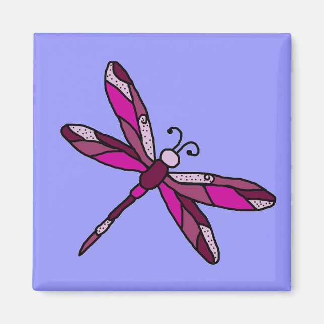Pinkie Dragonfly magnet (Framsidan)