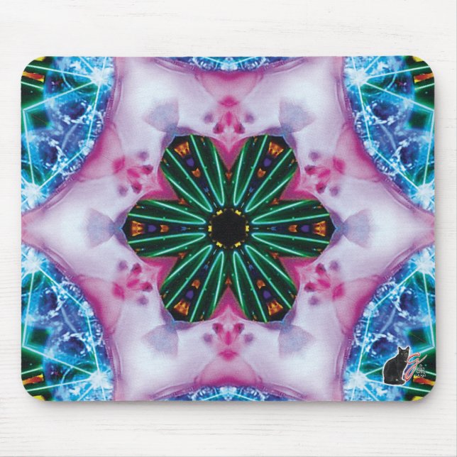Pinkie Kaleidoscope Mouse Pad Musmatta (Framsidan)