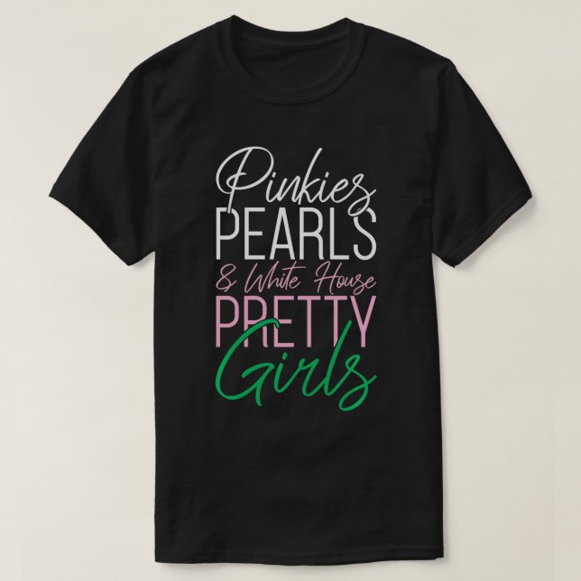 Pinkies Pearls Kamala Harris VP 2020 Val AKA T Shirt (Design framsida)