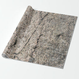 Pinkish-Beige Stone Sten Ansikte Presentpapper