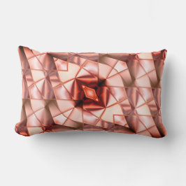 Pinkish gigantic "pearly Blommor", digital tecknin Lumbarkudde