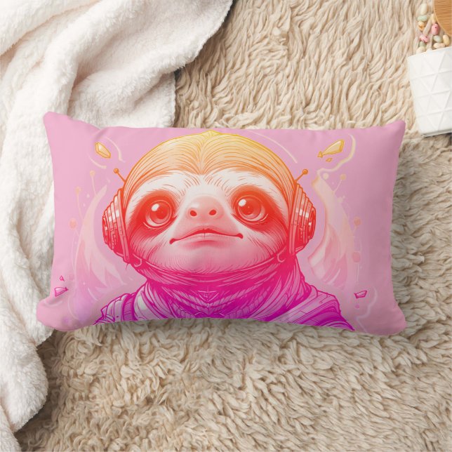 Pinkish Gleams, Coola Streams 33 x 53 Lumbarkudde (Filt)