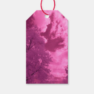 Pinkish Hues InfrRED Cloud Presentetikett