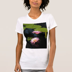 Pinkish Lila Lotus Waterlilies T Shirt