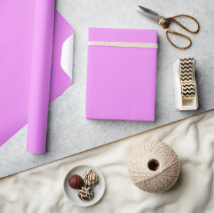 Pinkish Lila Solid Färg Wrapping Papper Presentpapper