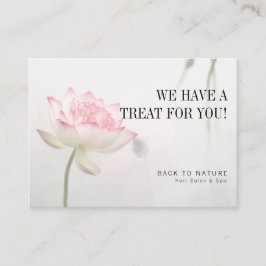 ©Pinkish White Lotus Holistic Health Rabatt Visitkort