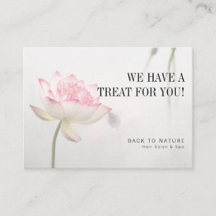 ©Pinkish White Lotus Holistic Health Rabatt Visitkort