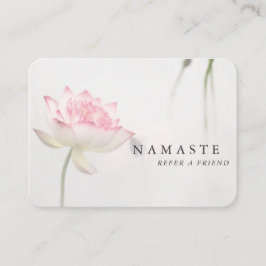 Pinkish White Lotus Holistic Health Referral © Visitkort