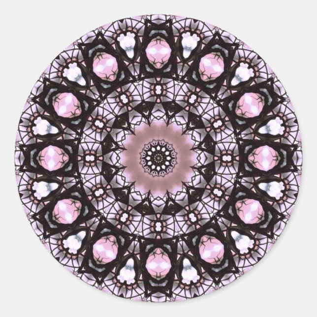 PinkLacey Sticker Runt Klistermärke (Framsida)