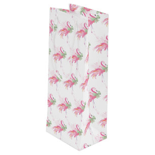 Pinkmas Flamingo jul Vin Gift Bag