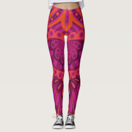Pinkoinko - Fjädermönstrad Paisley Leggings