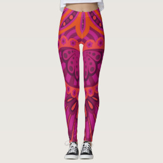 Pinkoinko - Fjädermönstrad Paisley Leggings