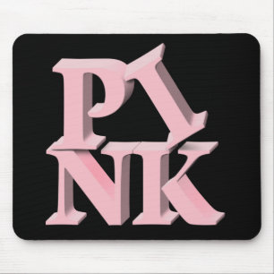 PinkonBlack bröstcancermedvetenhet Musmatta