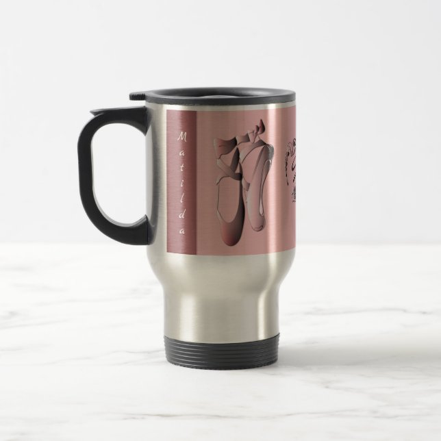 PinkPink Ballet Ballet Toe Shoes med Monogram Resemugg (Vänster)