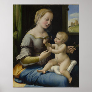 Pinks Madonna av Raphael - Poster
