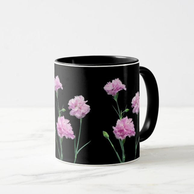Pinks on Black Mugg (Framsida höger)