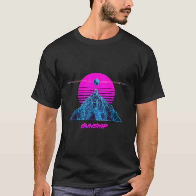 Pinks Sol Officiell Gunship T Shirt (Framsida)
