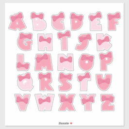 PINKY ALPHABET KLISTERMÄRKEN
