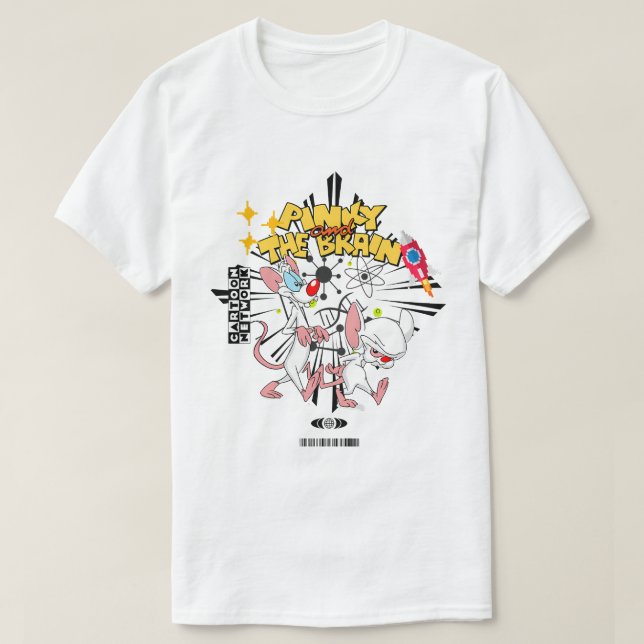 Pinky and the Brain – Klassisk Cartoon Network-kon T Shirt (Design framsida)