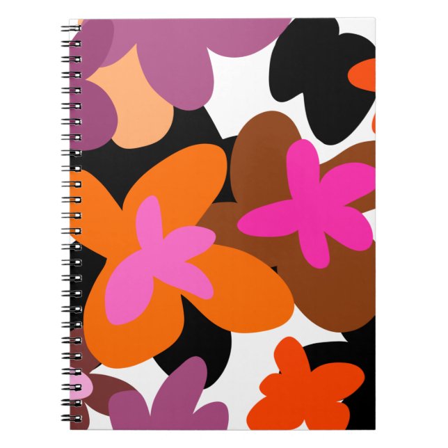 Pinky-blommigt Anteckningsbok (Framsidan)