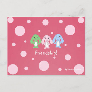 Pinky Bunny & Friends vykort
