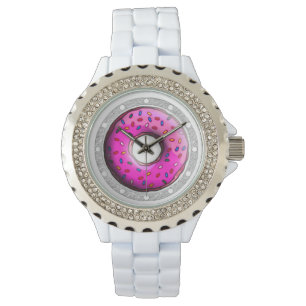 Pinky Donut med färgade sprinkler + dina idéer Armbandsur