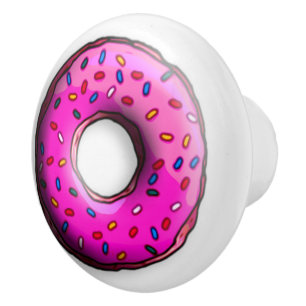 Pinky Donut med färgstarka sprinkler + dina idéer Knopp