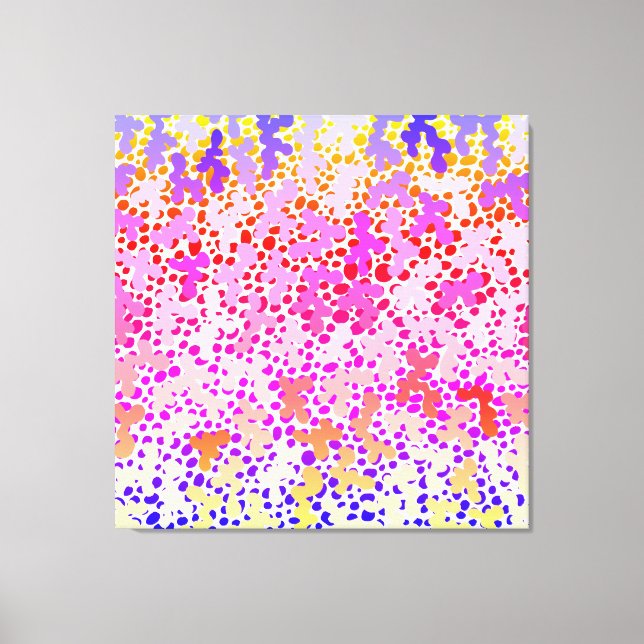 Pinky Doodle Stretched Kanvastryck (Framsida)
