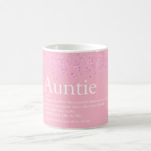 Pinky glitter kul tjejdefinition för bästa faster kaffemugg