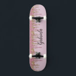 Pinky Glitter Skateboard<br><div class="desc">Anpassa enkelt den här anpassningsbarnas rosa faux glitter-skateboard. En underbar gåva till vilken skater som helst. INTE FAKTISKT GLITTER</div>