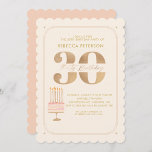 Pinky Guld 30års födelsedag Cake Party Inbjudningar<br><div class="desc">Pinky Guld 30års födelsedag Cake Party</div>